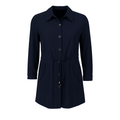 Navy blue coat on a white background