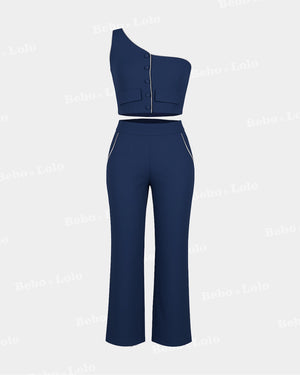 One-Shoulder Co-Ord Set - bebonlolo