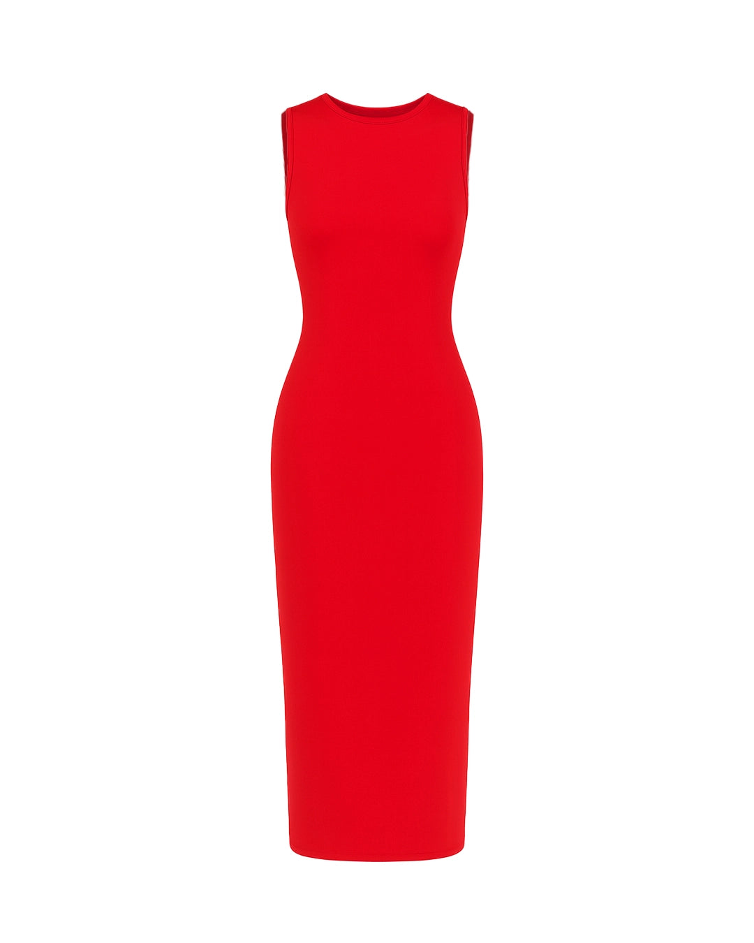 Red dress on a white background