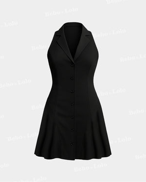 Boss Babe Button-Down Blazer Dress