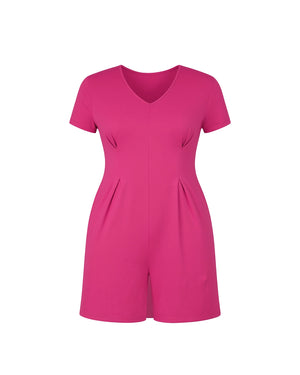 Pink romper on a white background
