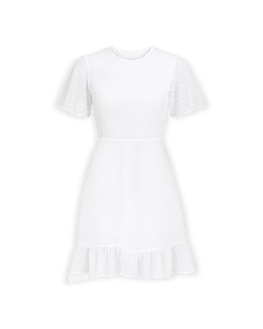 White t-shirt on a white background