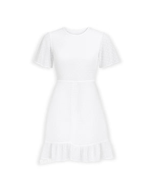 White t-shirt on a white background