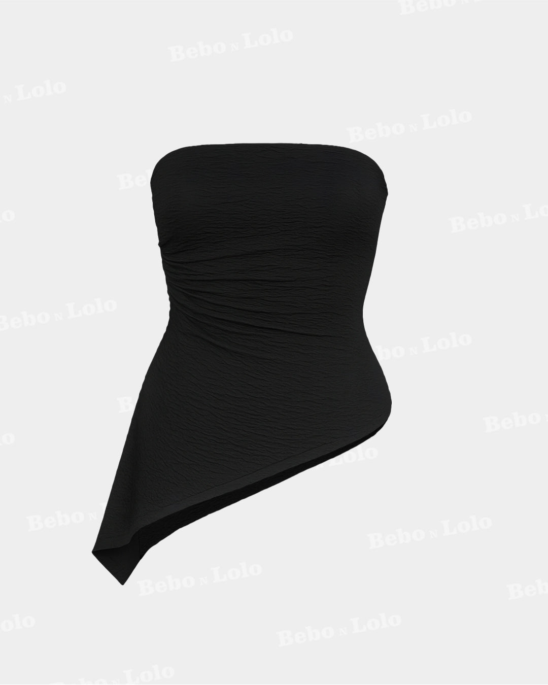 Asymmetric Strapless Top - bebonlolo