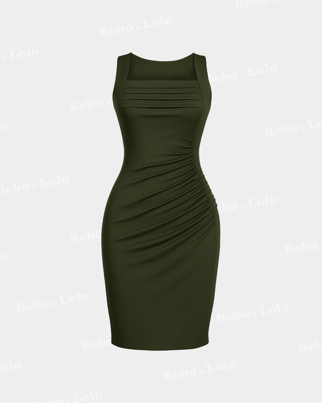 Olive Luxe Bodycon Dress - bebonlolo