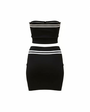 Tube Top & Mini Skirt Co ord Set