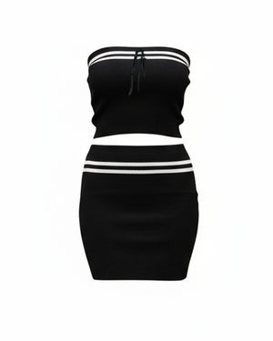 Tube Top & Mini Skirt Co ord Set