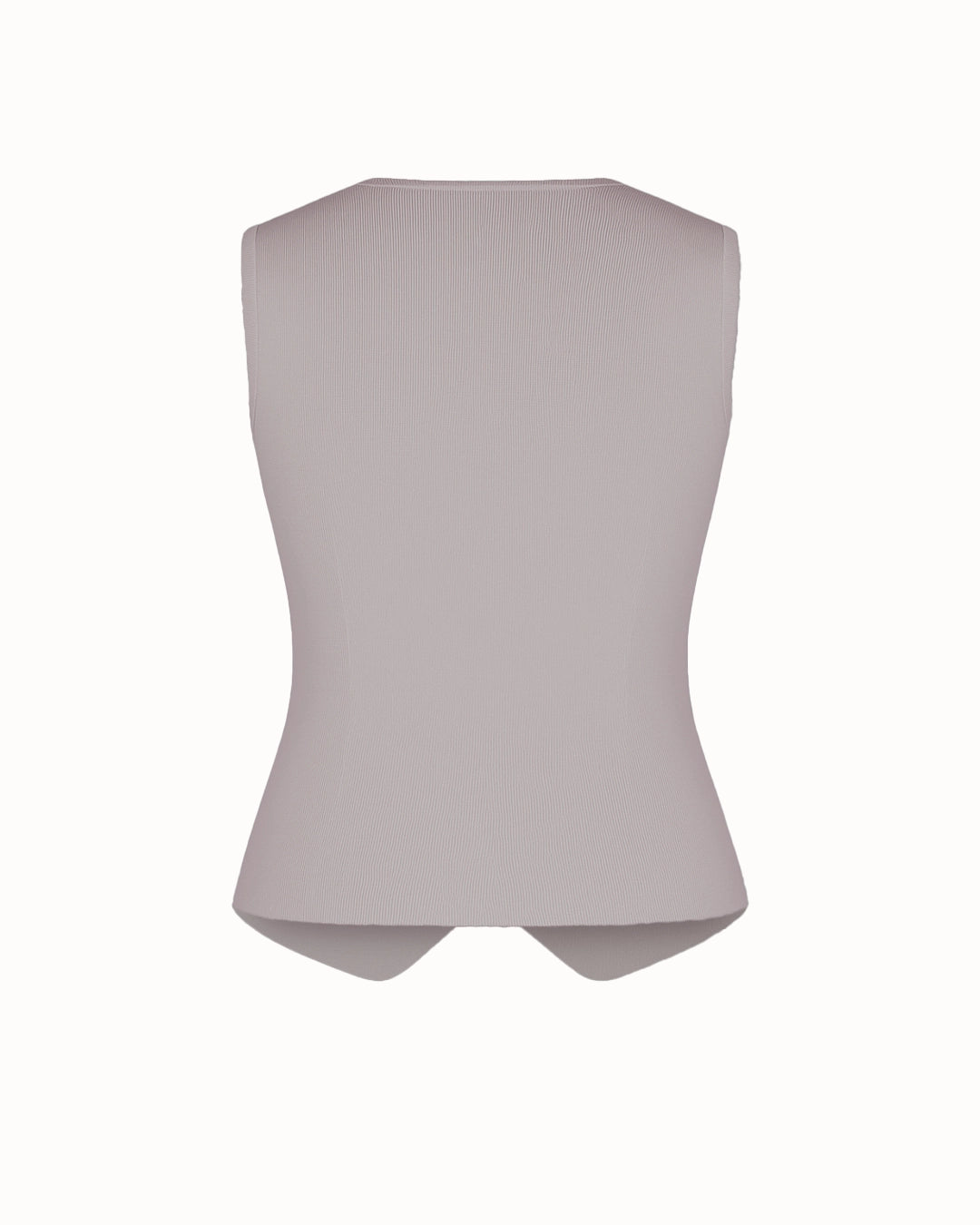 Light gray sleeveless top on a white background