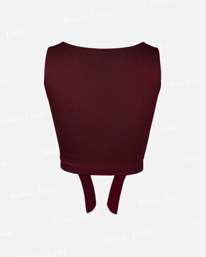 Crop Knot Top - bebonlolo