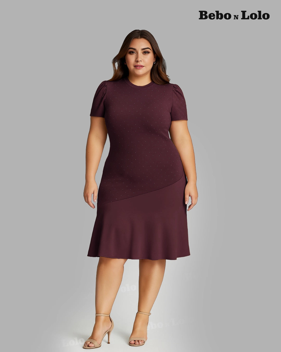Sequin Flare Midi Dress - bebonlolo