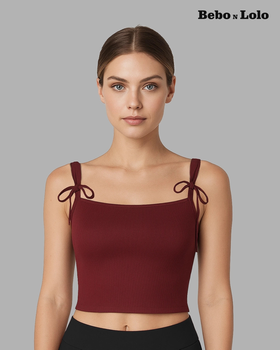 Bella Bow-Tie Ribbed Top