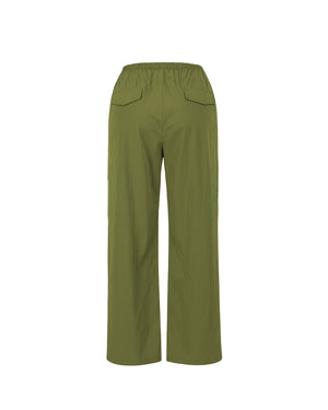 Green pants on a white background
