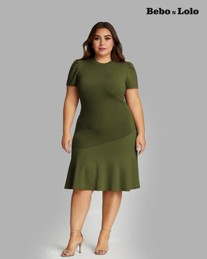 Sequin Flare Midi Dress - bebonlolo