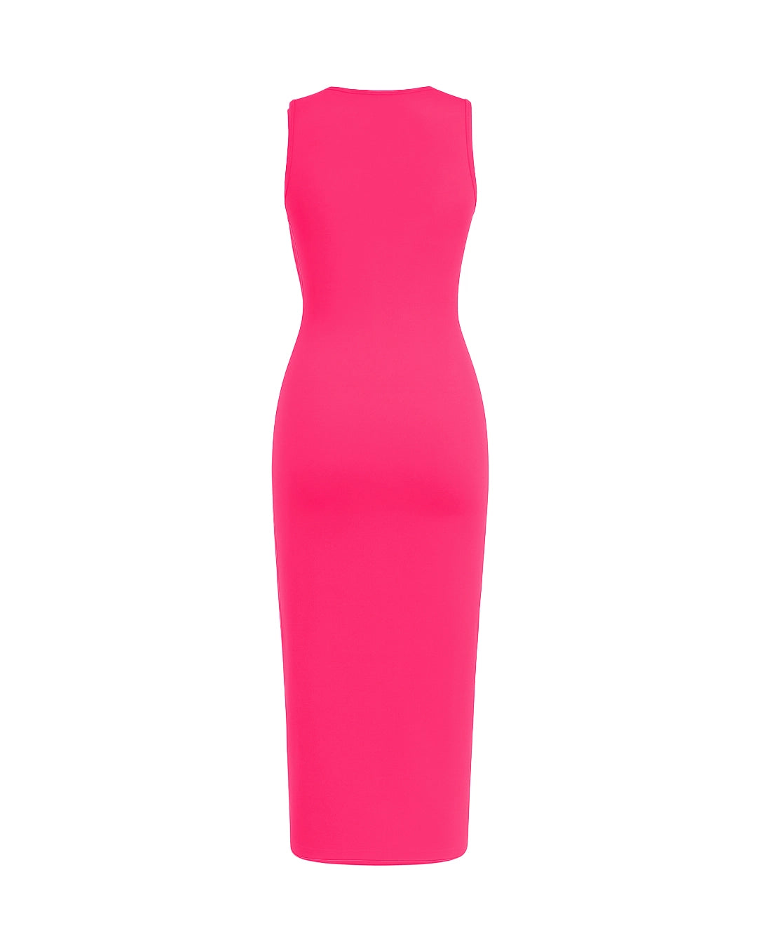 Pink dress on a white background