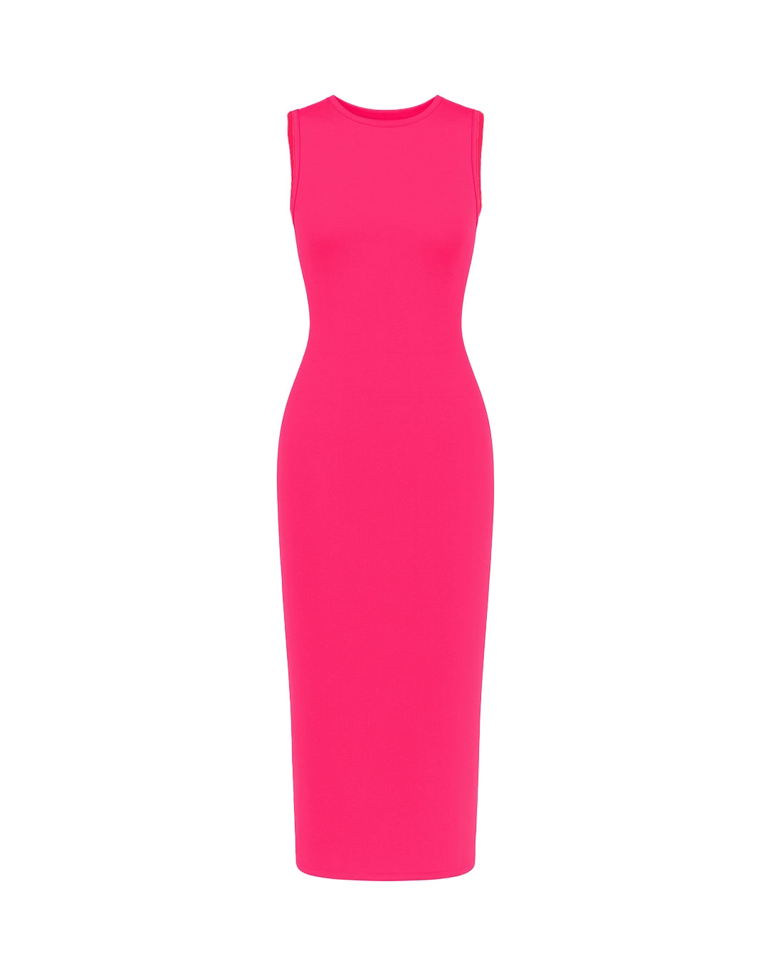 Pink dress on a white background