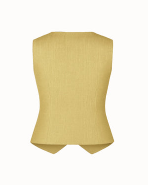 Yellow vest on a white background